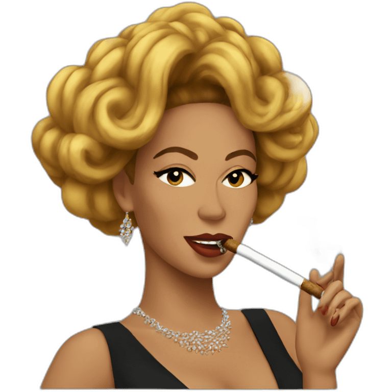 beyonce smoking cigar emoji