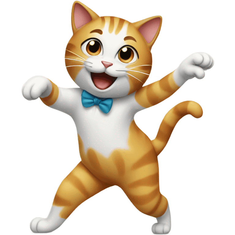 Cat Dancing Emoji AI Emoji Generator