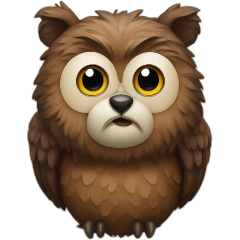 old bear owl emoji