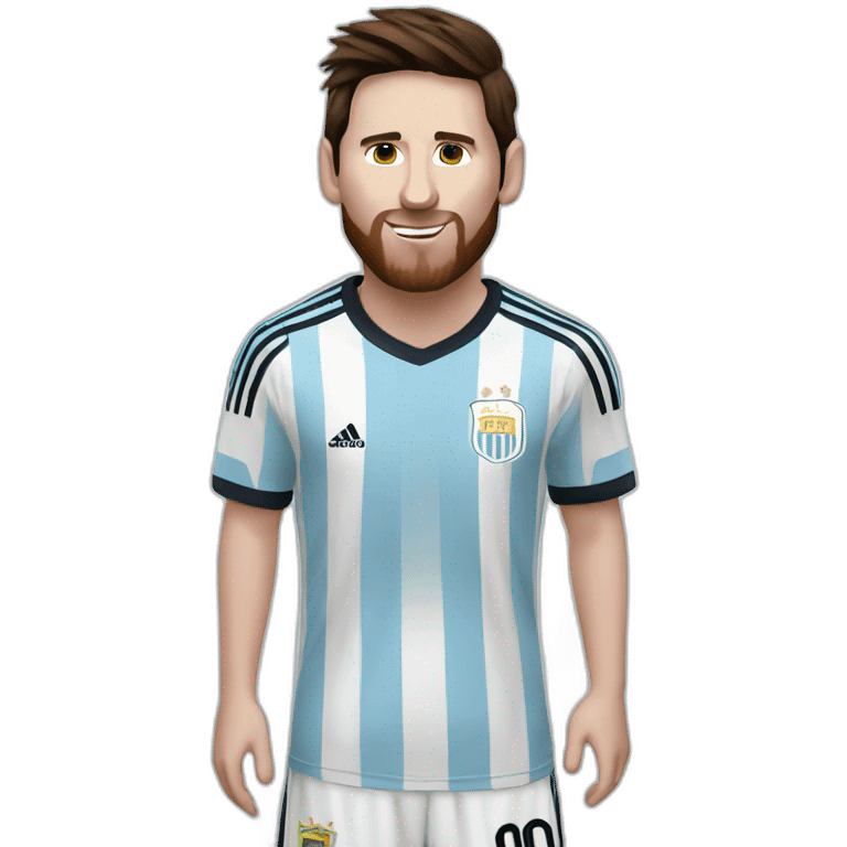 messi argentina emoji