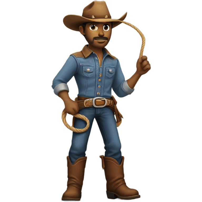 Cowboy with stubble emoji