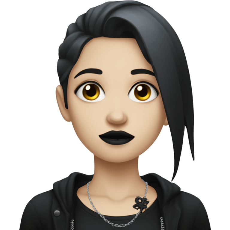 Goth girl emoji