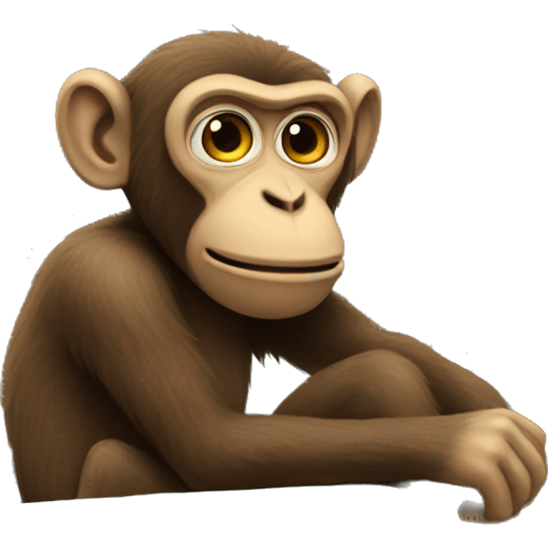 monkey watching tv emoji