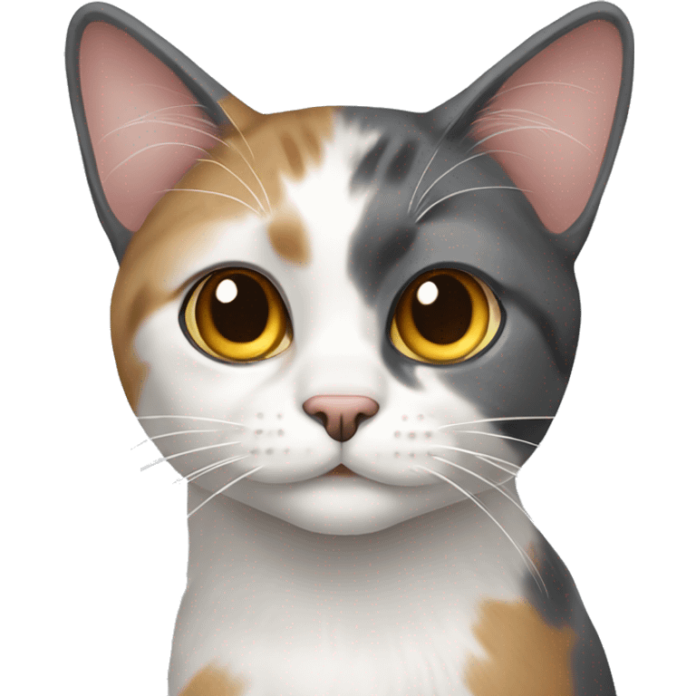 Dilute calico cat emoji