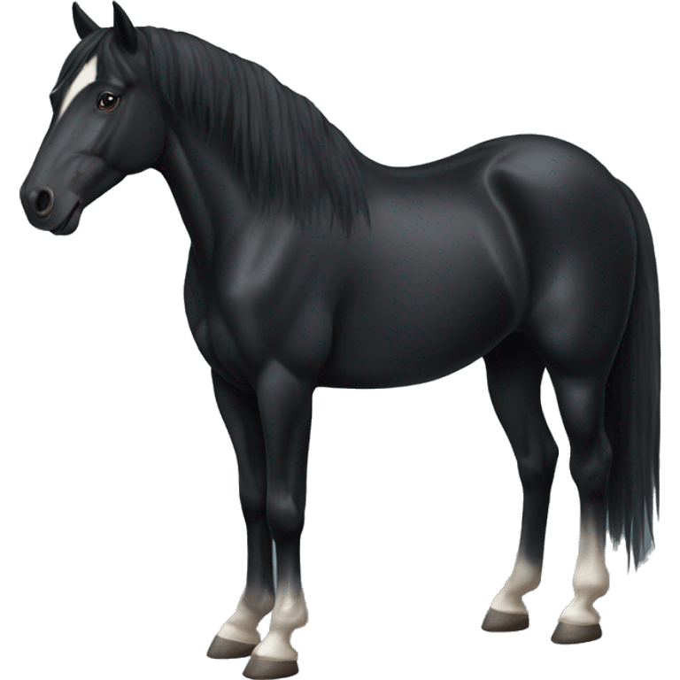 Black horse emoji