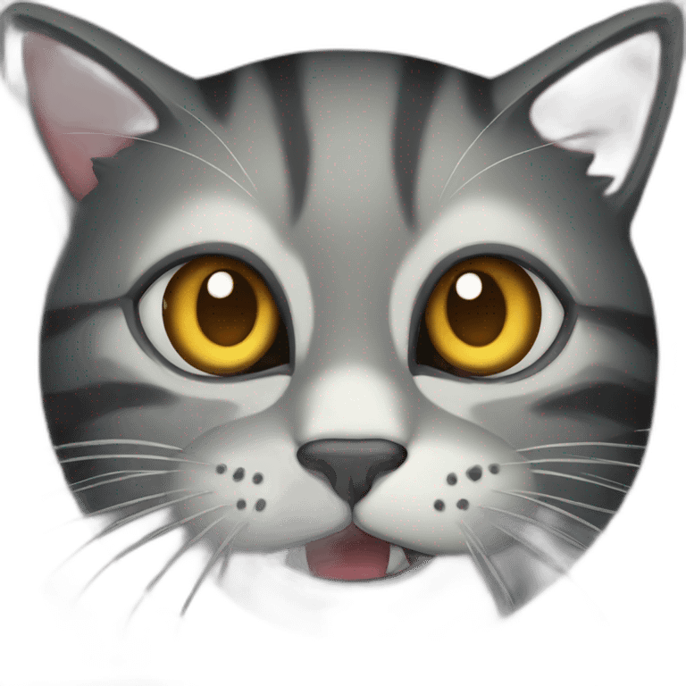 Scary cat emoji