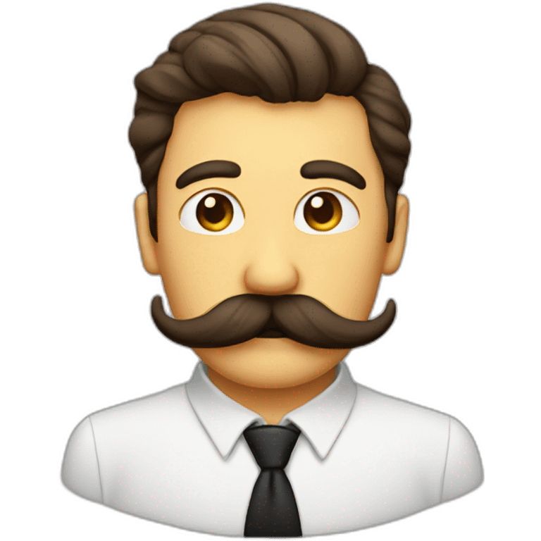 Poustache emoji