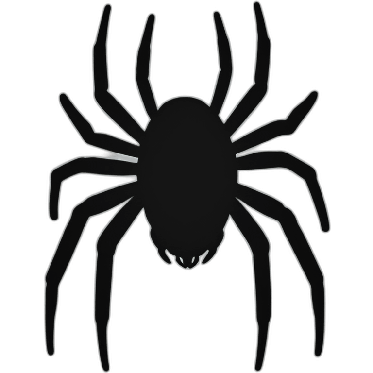 Black Spider Silouhette emoji