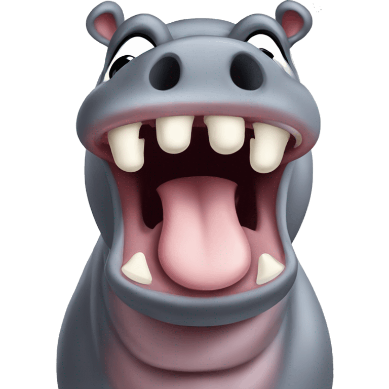 Hippopotamus farting  emoji