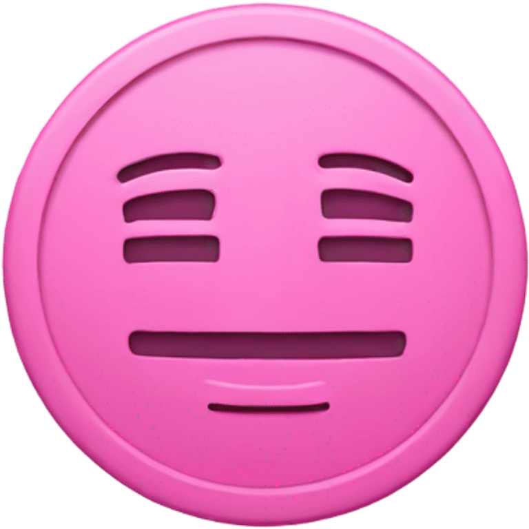 blank pink coin emoji