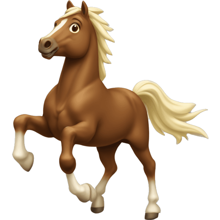 Cheval qui saute  emoji