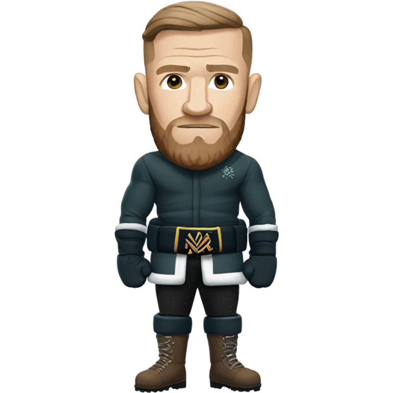 Conor mcgregor in a snow field emoji