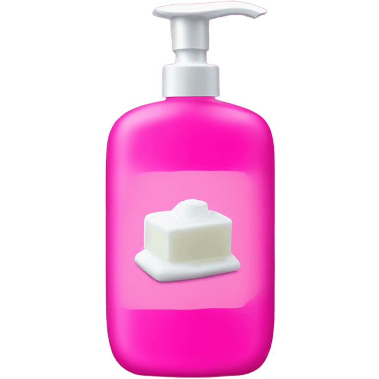 Hot pink soap bottle emoji