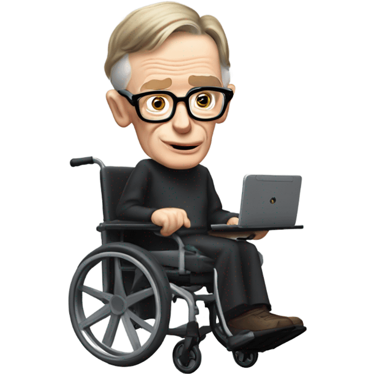 Stephan Hawkins in a wheelchair emoji