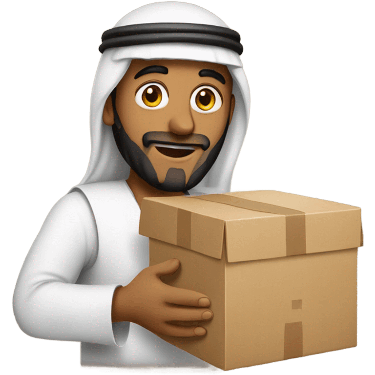 Arab holding a box emoji