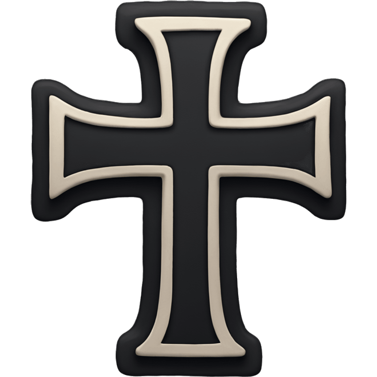 Black cross emoji