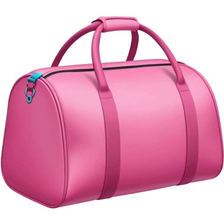 Pink gym bag  emoji