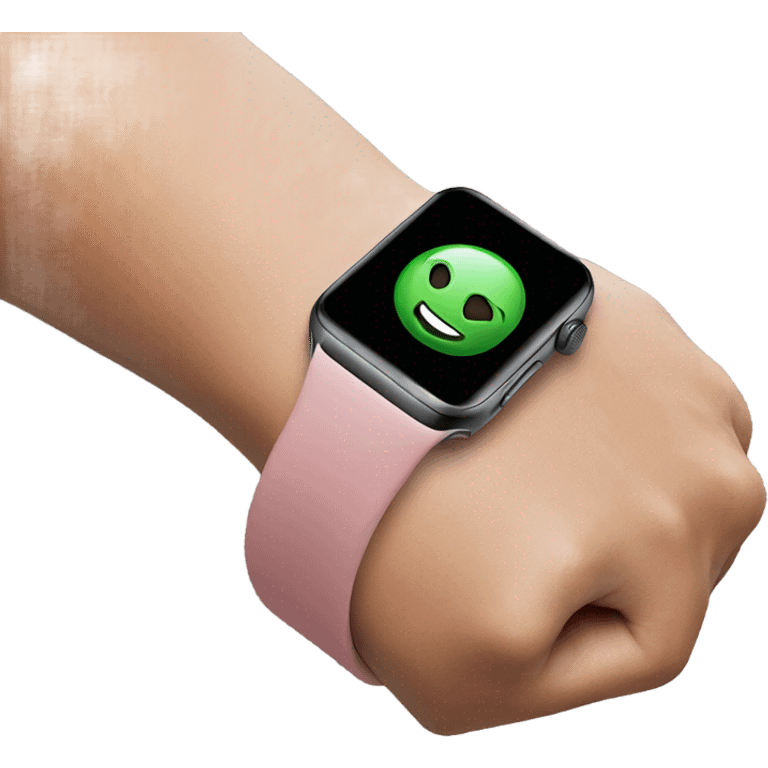 apple watch on the hand emoji