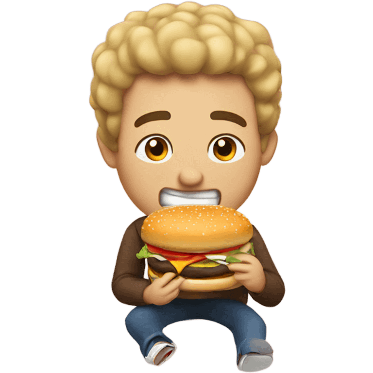 Caseoh eating burgers emoji