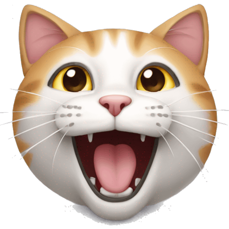 a cat singing emoji