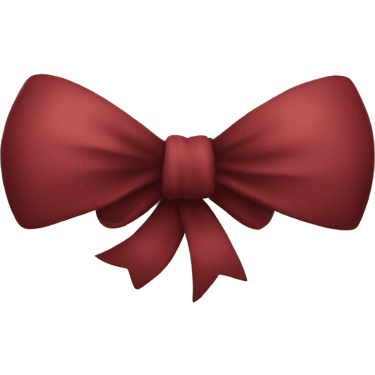 Dark red bow emoji