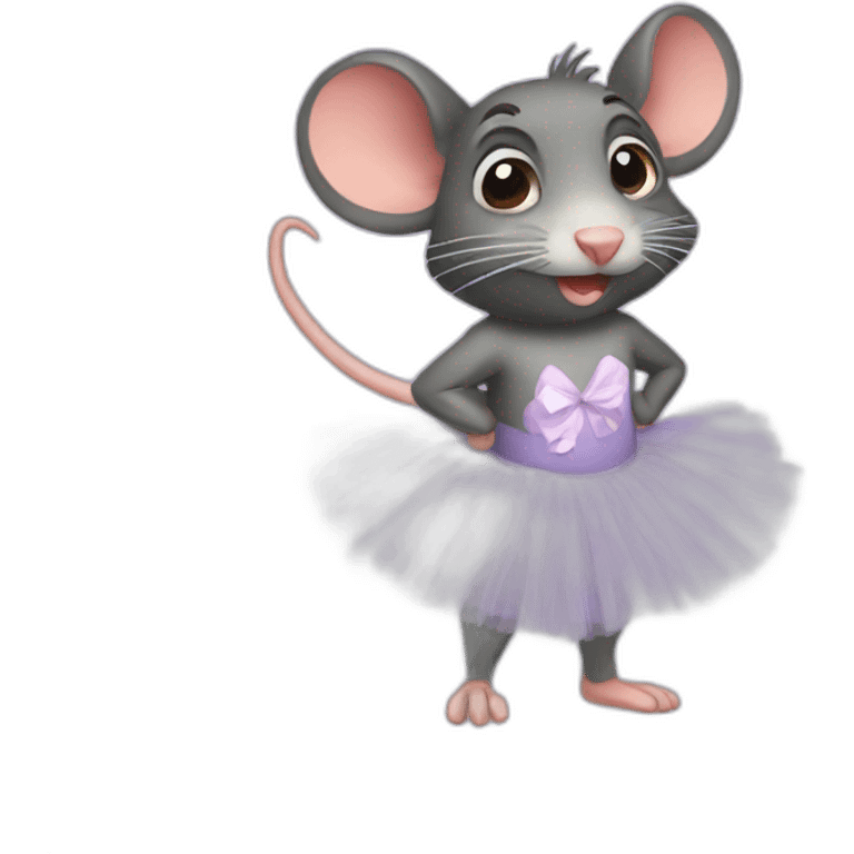 Rat en tutu emoji