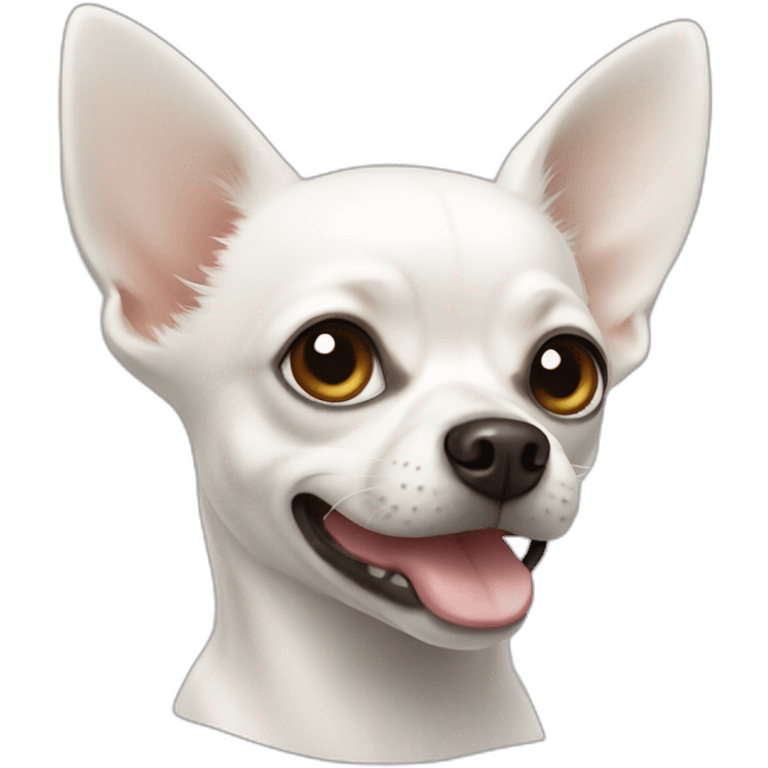 white chihuahua head emoji