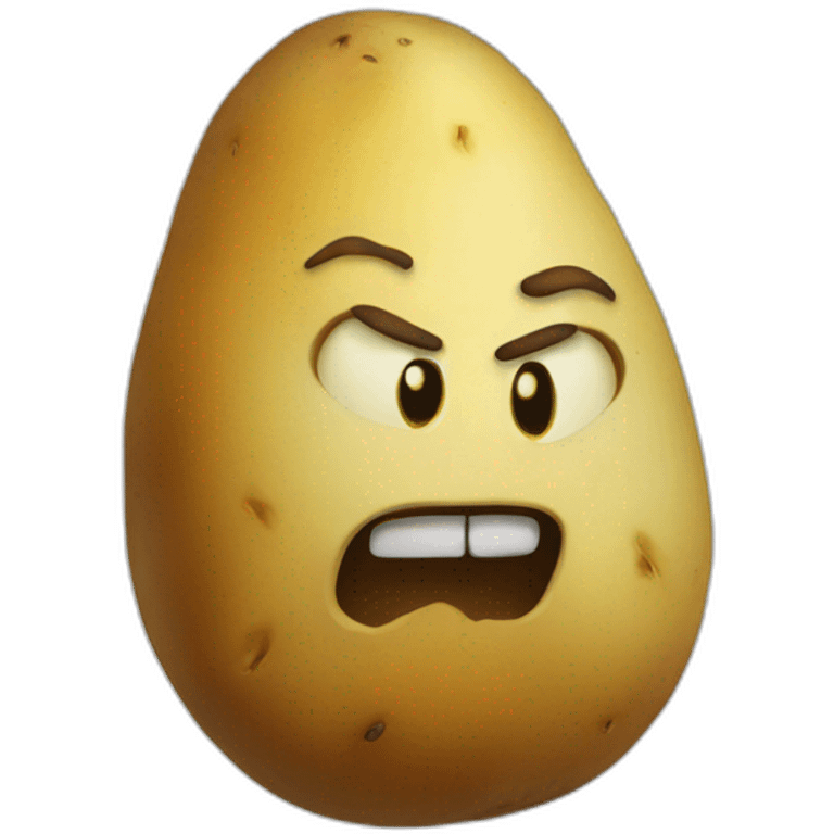 potatoz with an angry face emoji