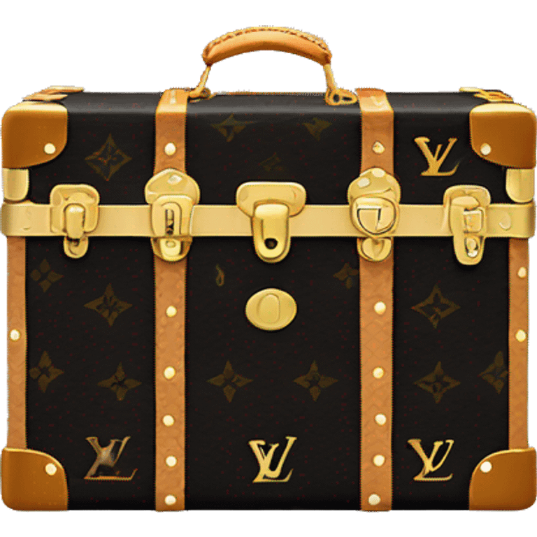 Black Luis Vuitton Trunk emoji