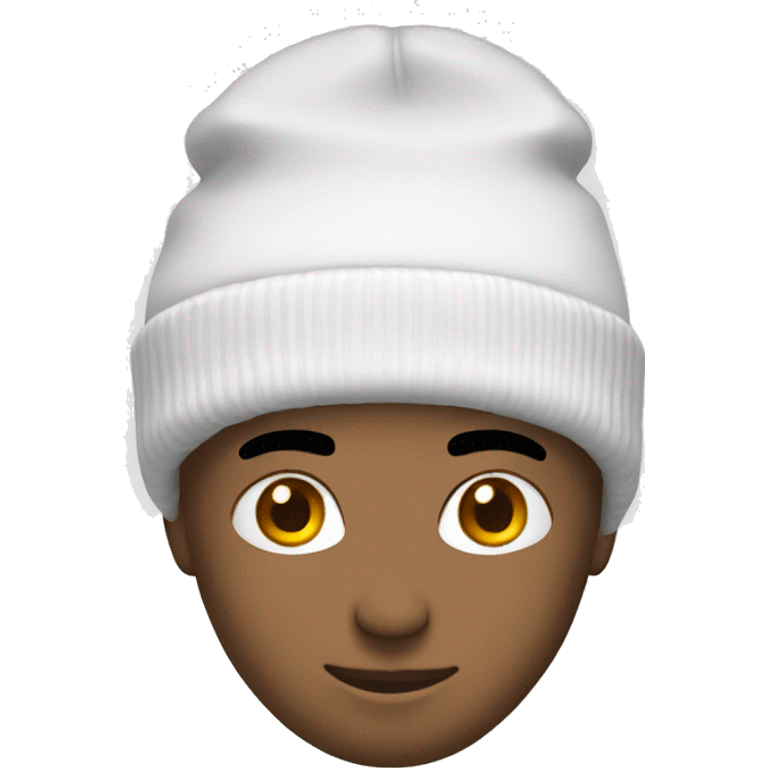 White beanie emoji