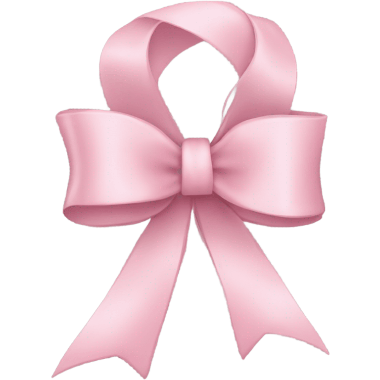 light pink ribbon bow emoji