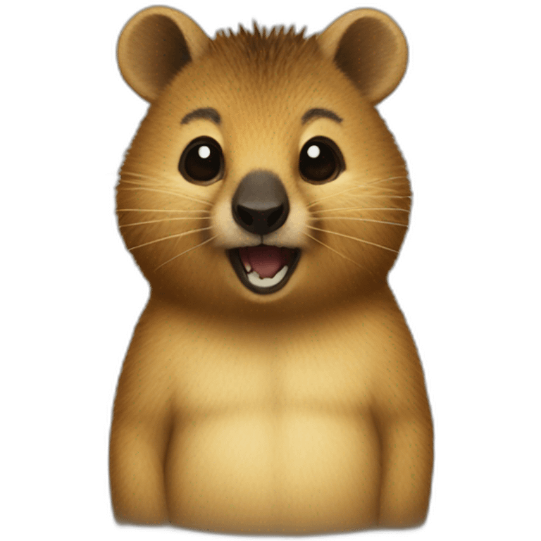 A quokka shows the "Devil horns" emoji