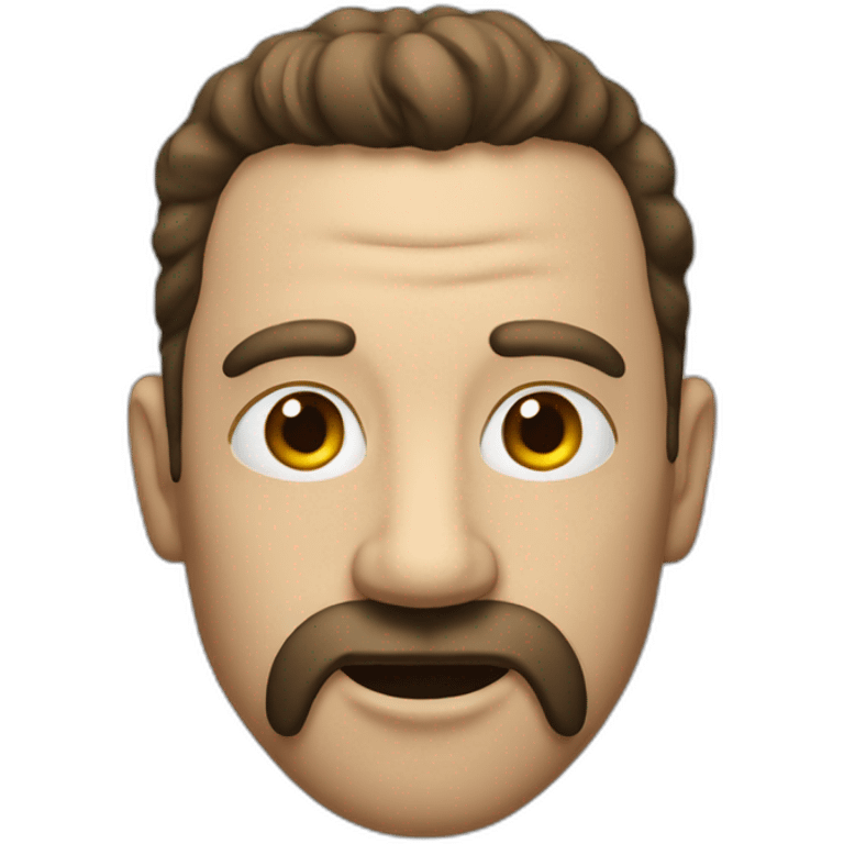 A man with a big nose and hairy face emoji