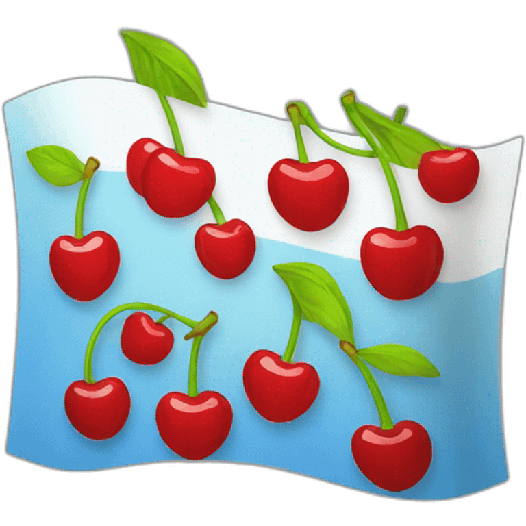 cherry flag of ukraine emoji