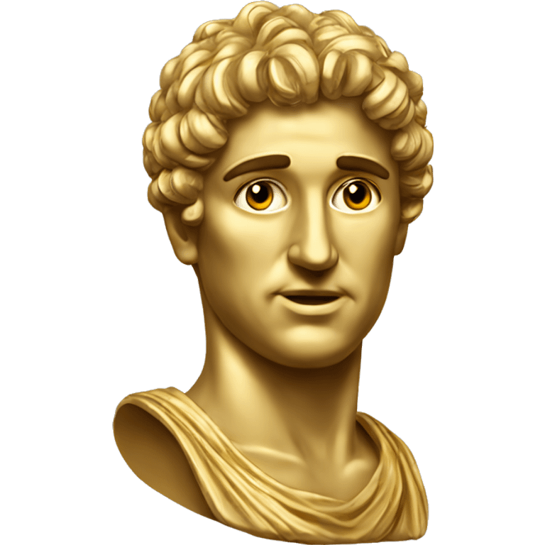 greec bust gold emoji