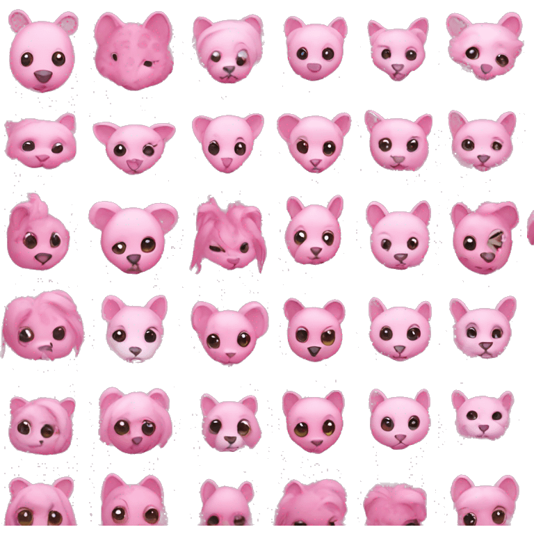 Pink animals emoji