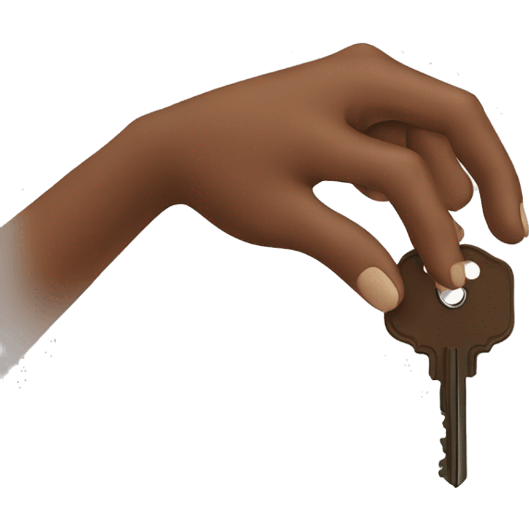 a brown hand giving someone a key emoji