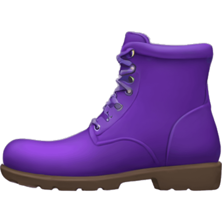 purple boots side emoji