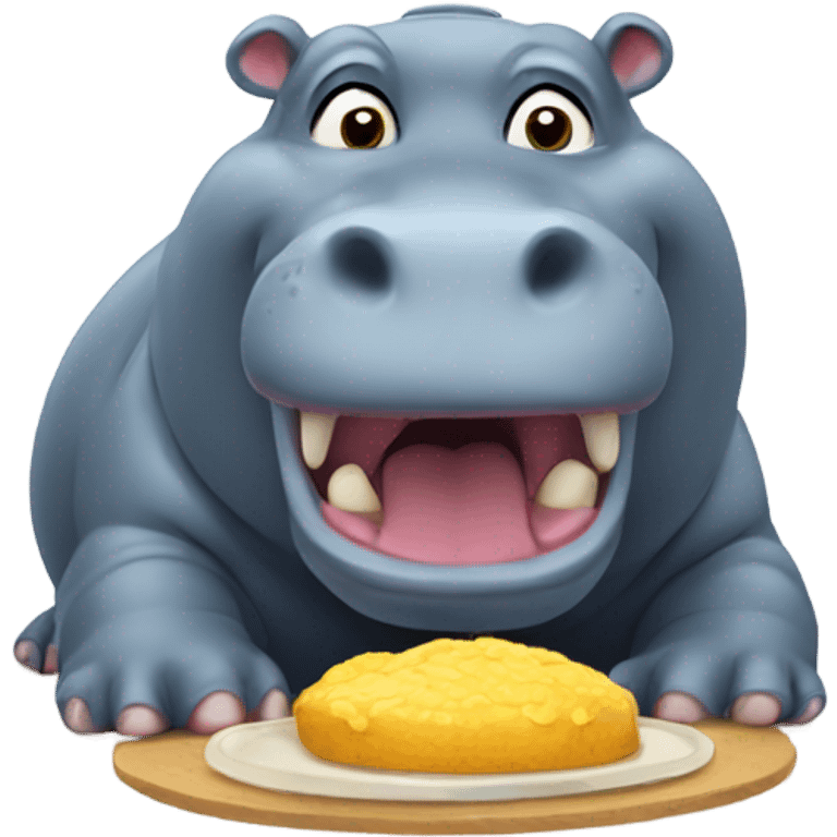 Hungry hippo emoji