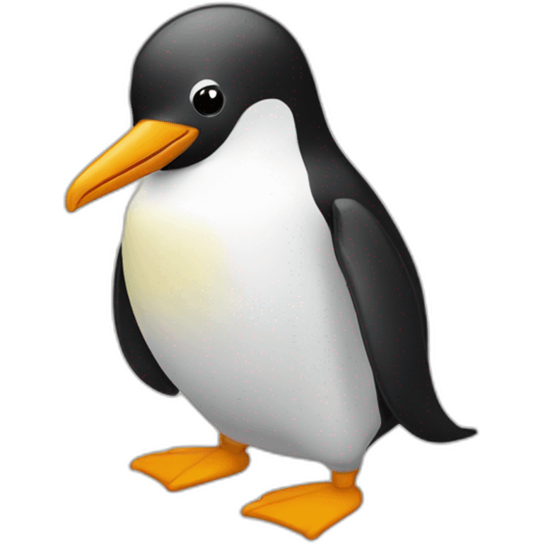 Pingouin montré du doigt emoji