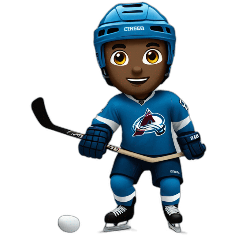 Avalanche hockey player emoji