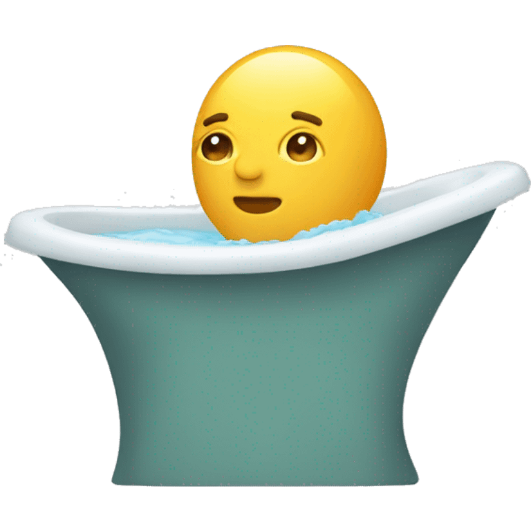 Baño con cabeza emoji