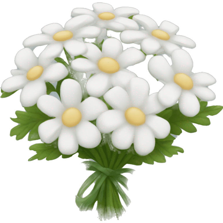 White Bouquet of flowers emoji