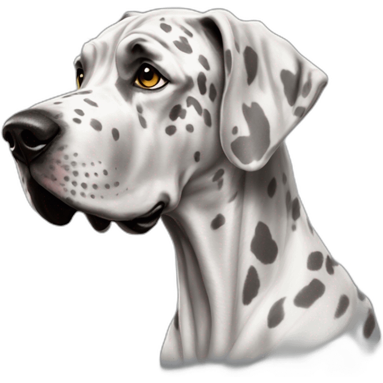 Great dane silver Merle emoji