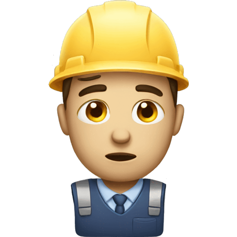 Tired worker emoji