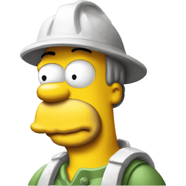 Homer Simpson, déguisé en Mario emoji