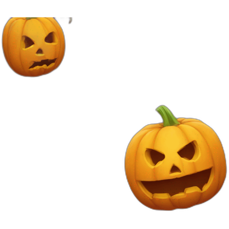 pumpkin head halloween emoji