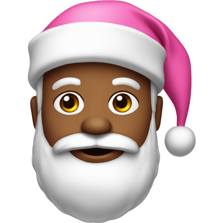 Pink Santa claus emoji