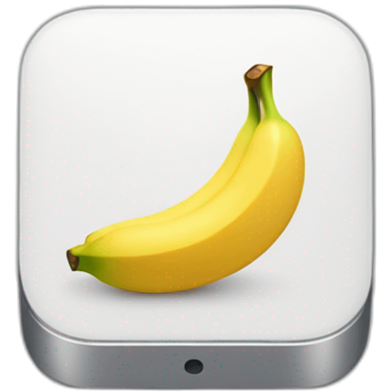 Smartphone Apple with logo of banana emoji