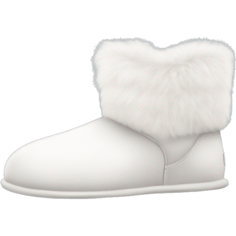 White fluffy uggs￼ emoji